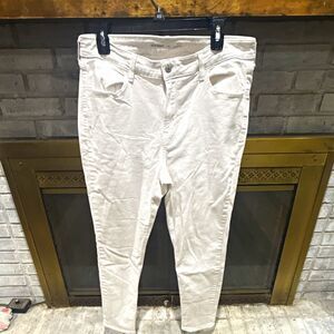 Old Navy WOW Super-Skinny High Rise Skinny White Denim Pants Women’s 14
